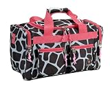 Rockland Luggage 19 Inch Tote Bag, Pink Giraffe, One Size