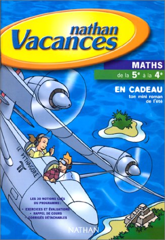 Cahier de vacances 2000, mathématiques, 5e-4e