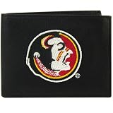 Florida State Seminoles (FSU) Black Leather Billfold