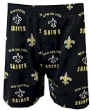 New Orleans Saints Black All-Over Logo Boxers for men (Small)