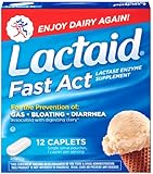 Lactaid Fast Act Lactase Enzyme Supplement, 12 Caplets