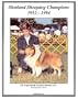 Shetland Sheepdog Champions, 1969-1994
