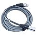 ploYnk Premium Male to Female 3 pin XLR Mic Cable Microphone Audio Cord - 25 FT long: Grey