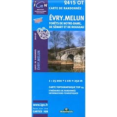 Carte de randonn�e : Evry - Melun