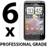 SIX 6-PCS for HTC Thunderbolt Clear Screen Savers LCD Protector Guards