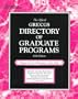 The Official Gre Cgs Directory of Graduate Programs: Arts, Humanities, Other Fields (Directory of Graduate Programs Vol D: Arts & Humanities and Other Fields)