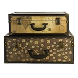 Decorative Rectangle Suitcases Set of 2