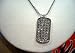 Dog Tag in ICe Shimmering all covered with CZ 18 Inches (BRAND NEW)