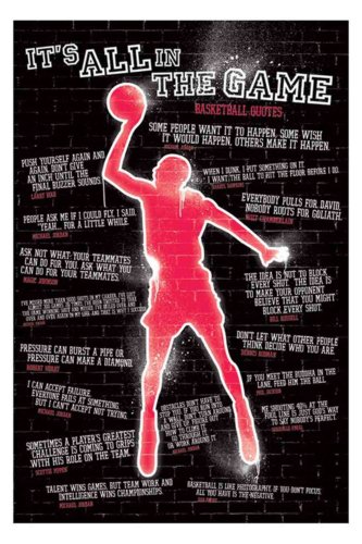 1art1 Empire 331892 Basketball - It's All in the Games - Sport Poster Druck - 61 x 91.5 cm