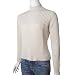 J Crew Mock Neck Ladies Ribbed Long Sleeve Sweater, X-Large, Cream