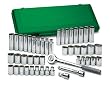 SK 4147 Super Set 47 Piece 1/2-Inch Drive 12 Point Standard and Deep Socket Set with 19 Piece 1/2-Inch to 1-1/8-Inch and 18 Piece 10-Millimeter to 19-Millimeter Socket Assortments