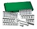 SK 4147 Super Set 47 Piece 1/2-Inch Drive 12 Point Standard and Deep Socket Set with 19 Piece 1/2-Inch to 1-1/8-Inch and 18 Piece 10-Millimeter to 19-Millimeter Socket Assortments