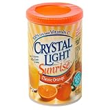 Crystal Light Sunrise, Classic Orange, 1.5-Ounce Canisters (Pack of 4)