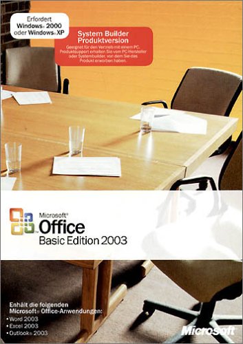 Childrens Toyshop  Software : SB/MS Office Basic Edition 2003 + SP1 CD 1pk NON OSB, incl. Word, Excel, Outlook