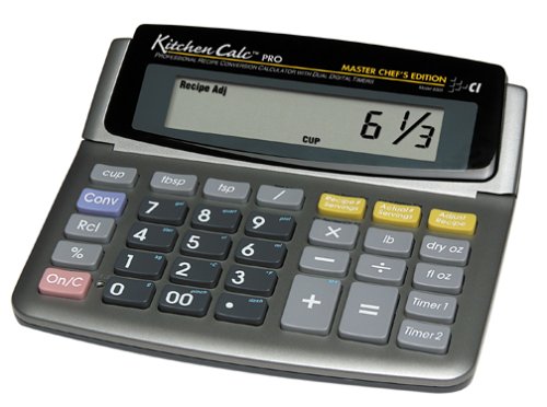 Calculated Industries KitchenCalc 8305 PRO Master Chef Edition Recipe Conversion Calculator with Dual Digital Timer