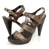 Qupid Finella66 Heels Brown 6.5 Brown