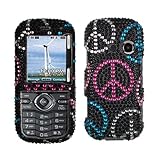 Black Blue Silver Pink Peace Full Diamond Bling Snap on Design Hard Case Fa ....
