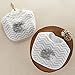 Baby Aspen Hedgehugs Bib, Gray/White