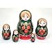 Khokhloma Russian Nesting Doll 5pc./4"