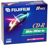 Fujifilm CD-R (10-Pack with Jewel Cases)
