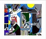 Sorcerer, Art Poster by Romare Bearden, size 19.50 x 16.25