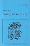 Leçons de grammaire polonaise