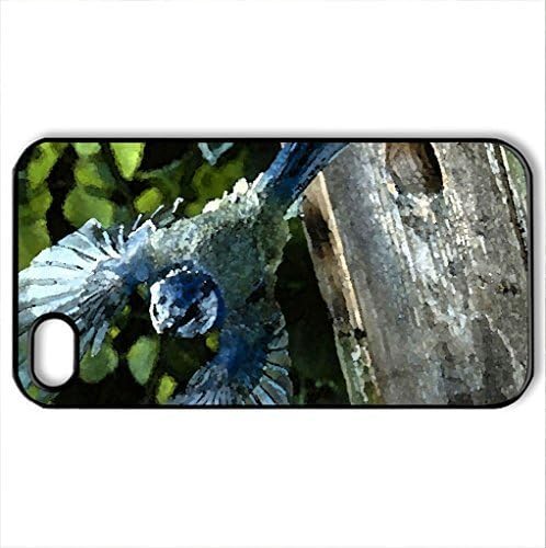 Bird in flight - Case Cover for iPhone 4 and 4s (Watercolor style, Black)
