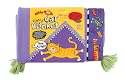 Fat Cat Kitty Hoots Fleecy Cat Blanket Purple
