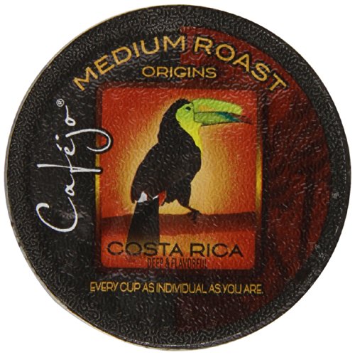 Cafejo Single Serve Cups, Costa Rica, Medium Roast 50 Count