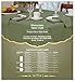 Eforcurtain Shabby Chic Flannel Back Table Cover Oblong PVC Tablecloth Waterproof, Wheat/Greenish, X-Long 60x104-inch