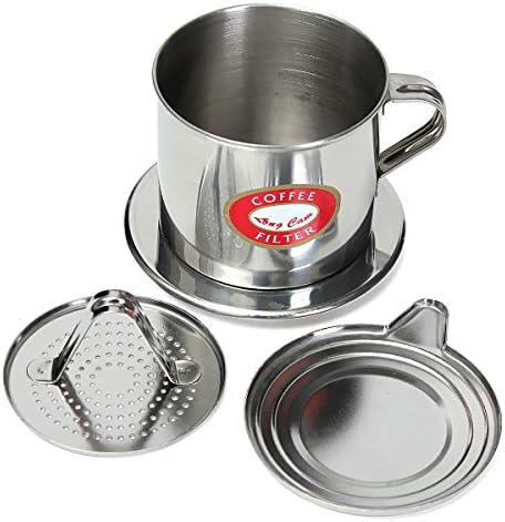 Vietnamese-style Stainless Steel Coffee Drip Pot Filter Coffee Maker Infuser Coffee Drip Pot