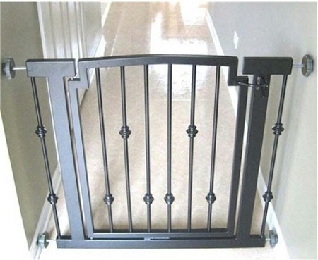 Emperor Rings Hallway Dog Gate - Mocha