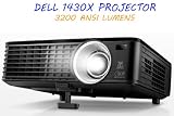 DELL 1430X 3200 ANSI LUMENS (MAX) 1024x768 VGA PROJECTOR w/3D CAPABILITY