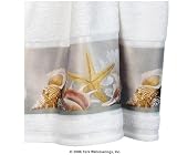 Sea Breeze Seashells Fingertip Towel