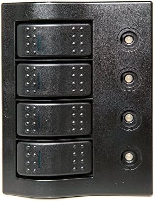 Vennas 12V LED Rocker Switch Panel IP68 Waterproof Off Road Car Truck Marine