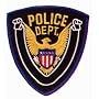 EAGLE CENTER POLICE Officer Shoulder Patch Badge Insignia Emblem Blue Border (2 INCLUDED, PAIR !)
