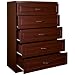 5-Drawer Chest- Mahogany