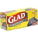 Glad Drawsting Trash Bags, 30 Gallon, 15-Count (Pack of 6)