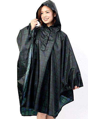 (ディーループ)D-LOOP 撥水加工 フード付き プルオーバー レインポンチョ 120127