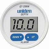 Uniden QT-206 Digital Depth Finder Transom Transducer (White)