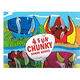 4 Fun Chunky Board Books (Friendly Dinosaurs) ~ Dynamo Ltd.