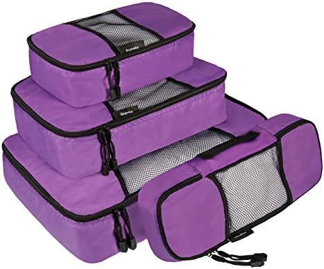 Bagpake 4 Set Packing Cubes-Travel Luggage-1 Extra large,1 Medium,1 Small,1 slim