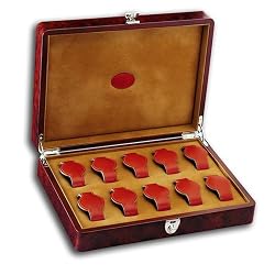 10-Slot Briarwood Watch Box by Underwood