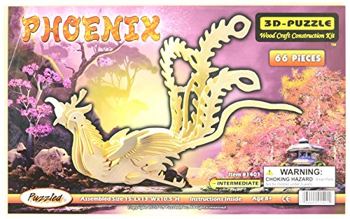 3D Natural Phoenix Wood Puzzle