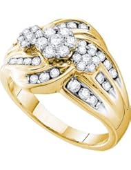 1.01CTW DIAMOND FLOWER RING