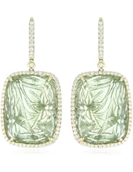 Dana Rebecca Designs "Allison Joy" Carved Green Quartz Earrings