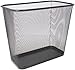 Rubbermaid Commercial FGWMB30RBK Concept Collection Steel Mesh Open-Top Waste Basket, 7.5-Gallon, Black