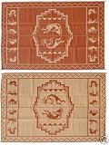Ming’s Mark KO7 9 X 12 Brown and Beige Kokopelli Mat