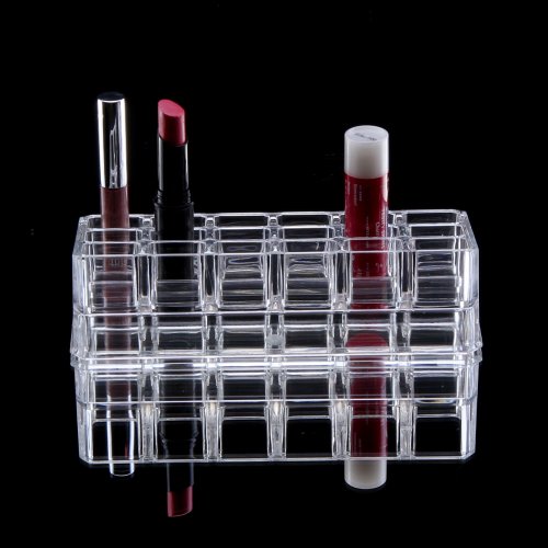 Lumsing Top Quality Acrylic Lipstick Holder With 18 Separate Block