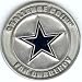 NFL Dallas Cowboys Challenge Coin Poker Guard with a black velvet pouch